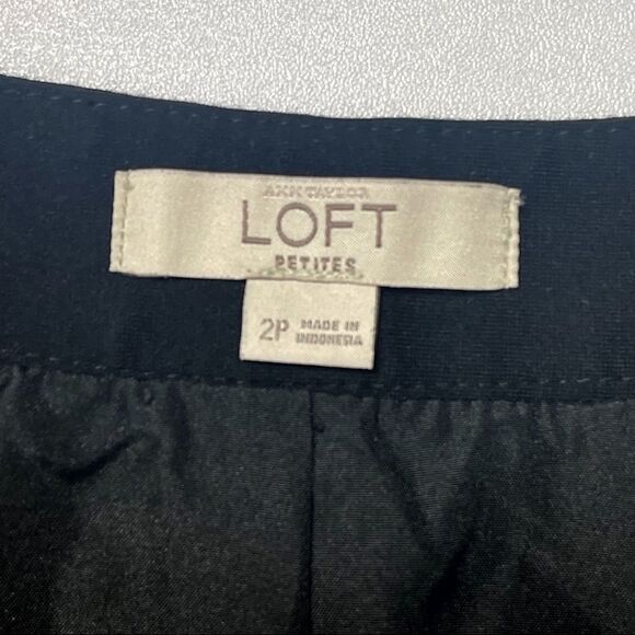 LOFT Petite Sparkle Pleated Full Skirt, size 2P - Picture 7 of 9